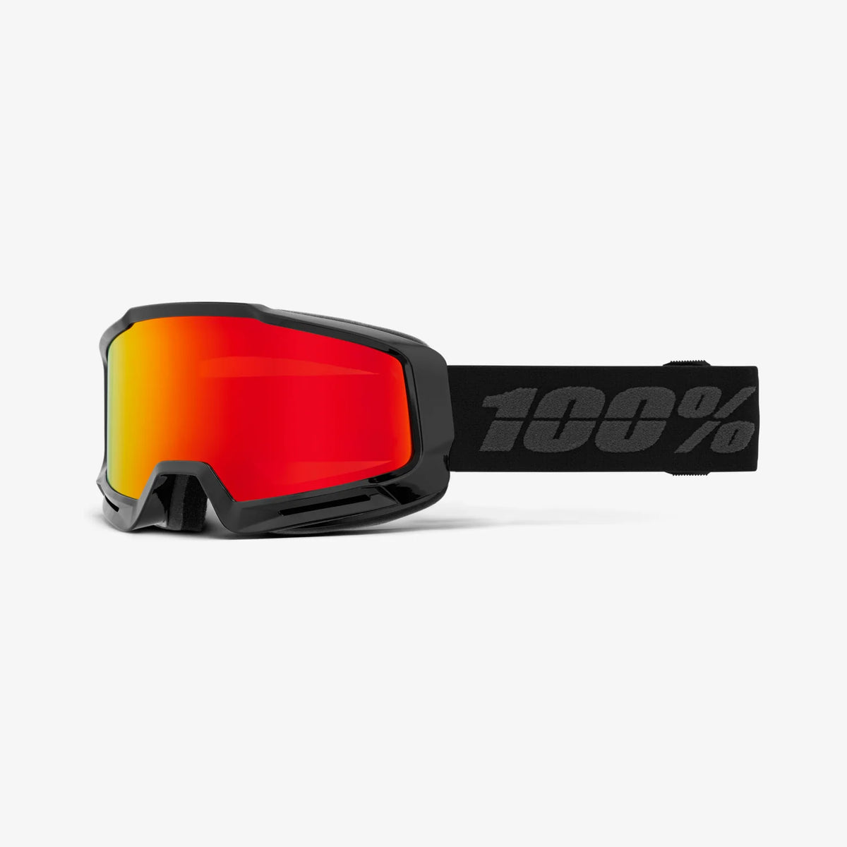 Ochelari schi 100% - OKAN HiPER Goggle Black Red - Mirror Red Lens