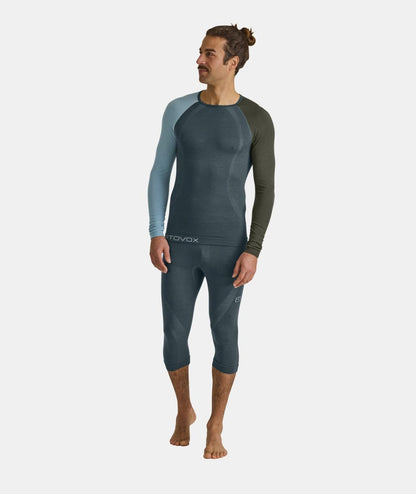 Ortovox 120 Competition Light Petrol Blue Bluza de Corp Merino Multisport Barbati