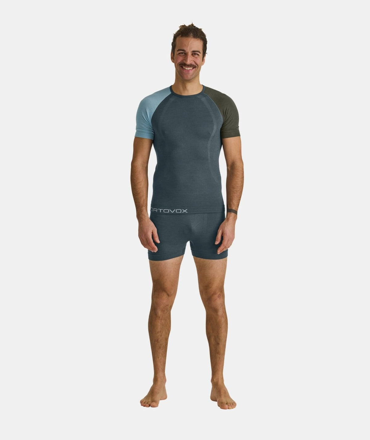 Ortovox 120 Competition Light Petrol Blue Boxeri Merino Multisport Barbati
