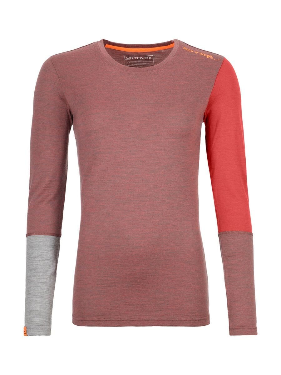 Ortovox 185 Rock n Wool Blush Blend Bluza de Corp Merino Multisport Femei