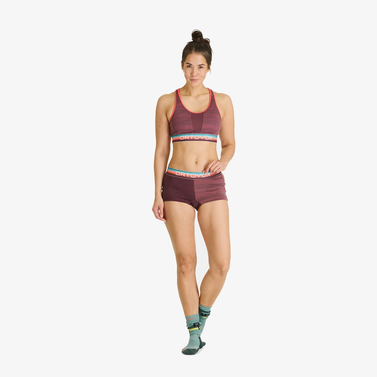 Ortovox 185 Rock N Wool Mountain Rose Bustiera Sport Femei