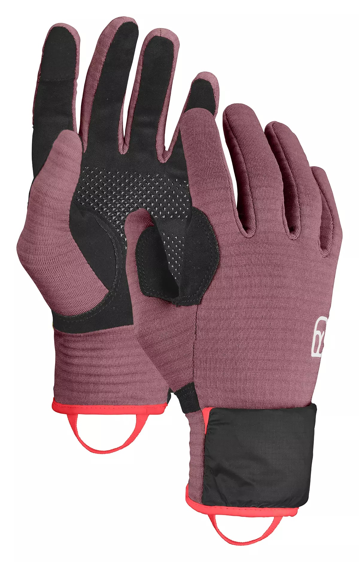 Ortovox Merino Fleece Grid Cover Mountain Rose Manusi Multisport Femei