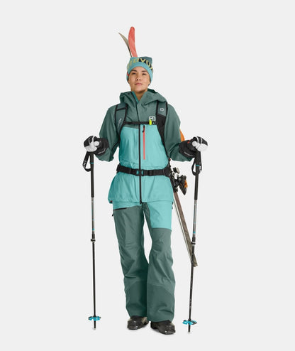 Ortovox Merino Freeride 3 Finger Wild Herbs Manusi Ski Femei