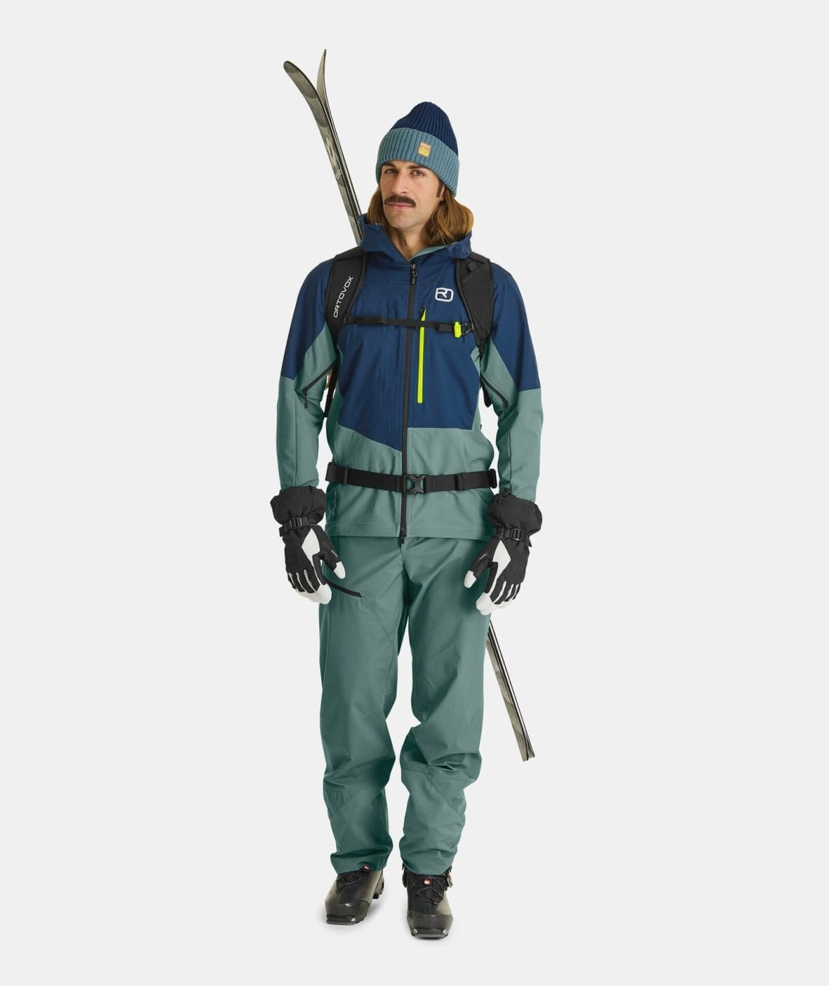 Ortovox Merino Freeride Wild Herbs Manusi Ski Barbati