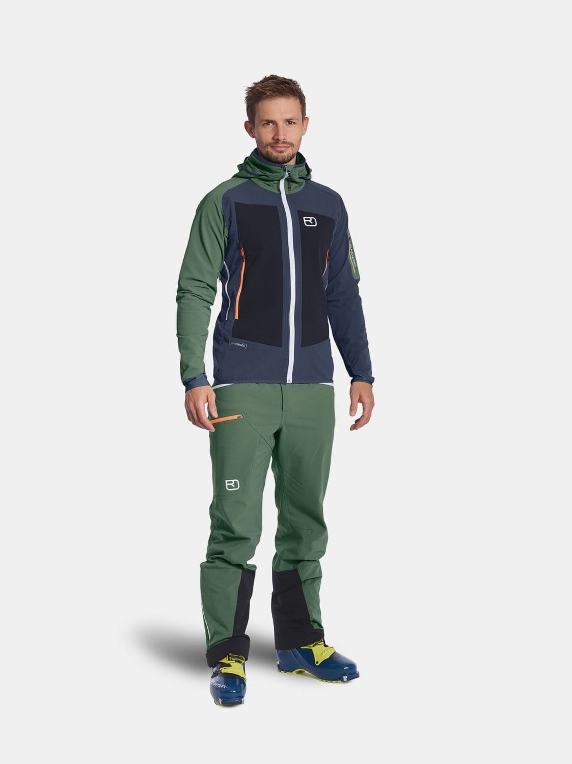Ortovox Merino Naturetec Bacun Black Raven Pantaloni Ski Tura Barbati