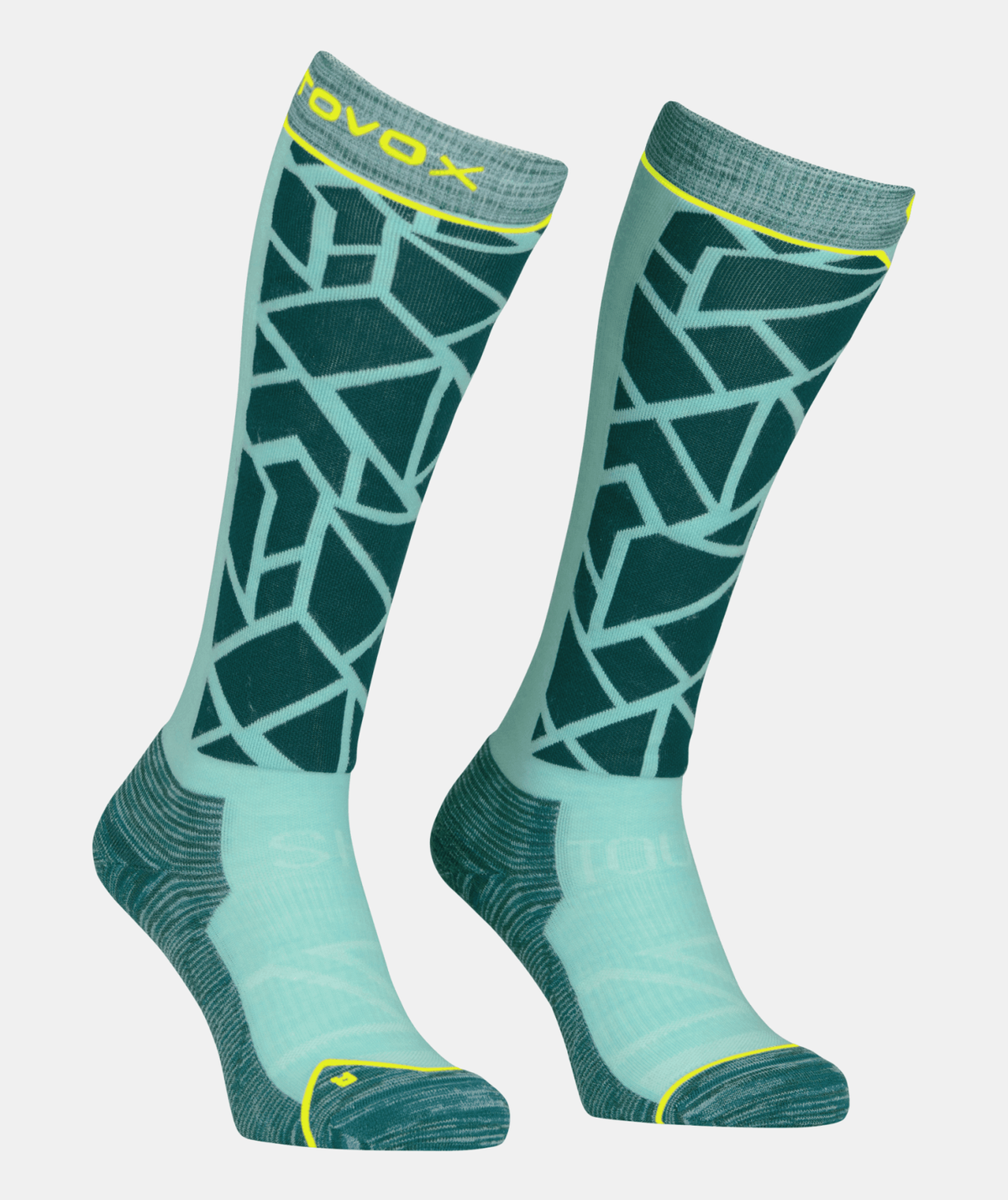 Ortovox Ski Tour Comp Long Dark Pacific Sosete Merino Ski Femei