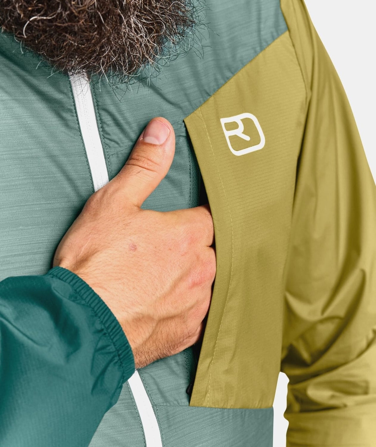 Ortovox Windbreaker Petrol Blue Geaca Drumetie Barbati