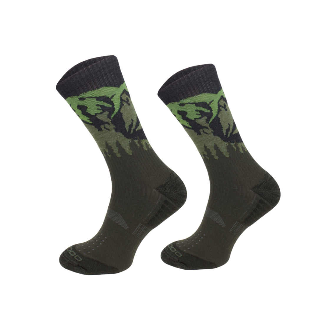 Șosete Hiking Comodo Crew Merino-khaki