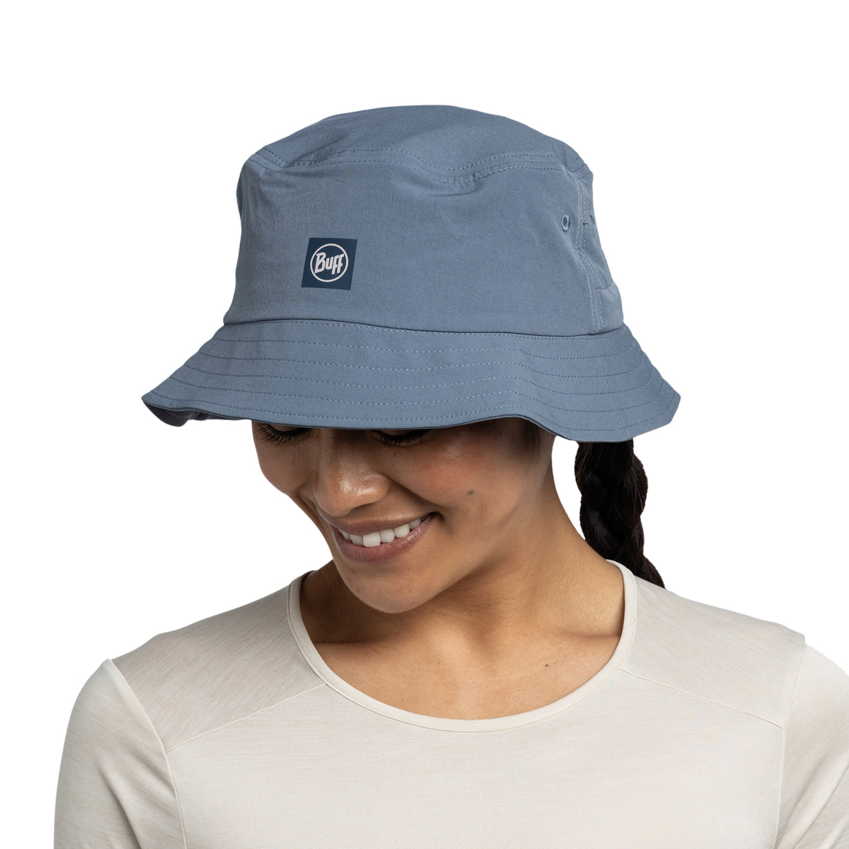 Palarie BUFF Adventure bucket SOLID Stone Blue