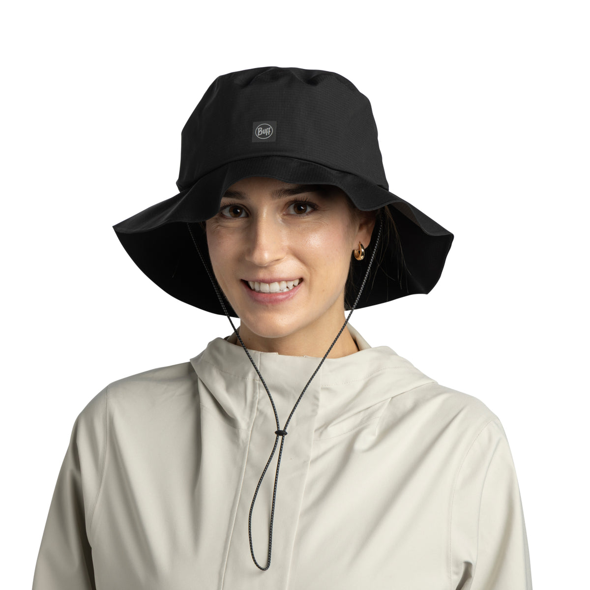 Palarie BUFF Rain Booney SOLID BLACK