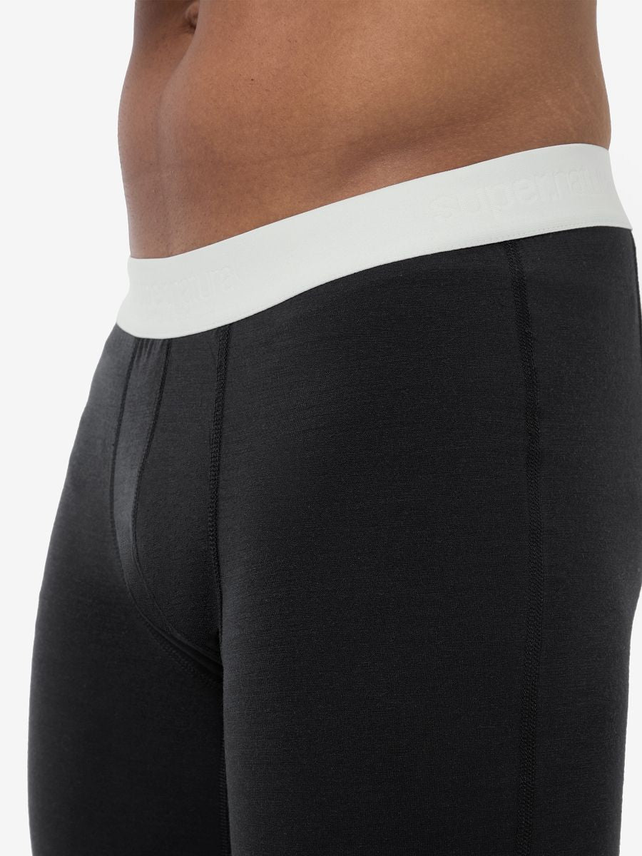 Pantaloni de corp barbati SN Super.Natural M BIO BASE TIGHTS Jet Black