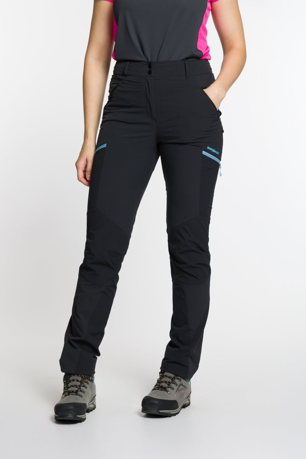 Pantaloni lungi dama Trangoworld MALAREN DF-Caviar