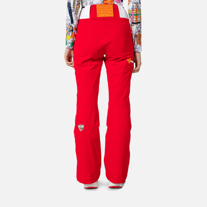 Pantaloni schi dama Rossignol JCC W PILOT STR - Red