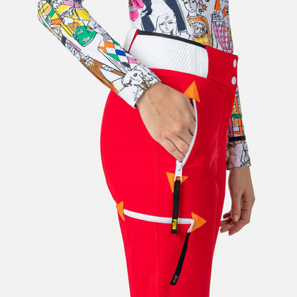 Pantaloni schi dama Rossignol JCC W PILOT STR - Red