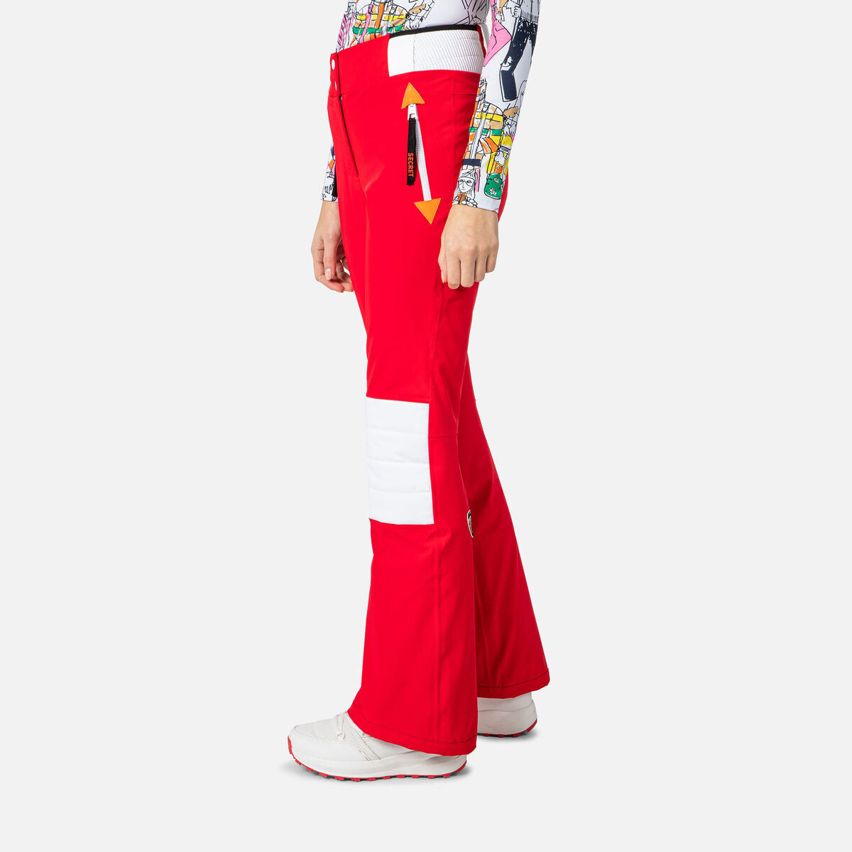 Pantaloni schi dama Rossignol JCC W PILOT STR - Red