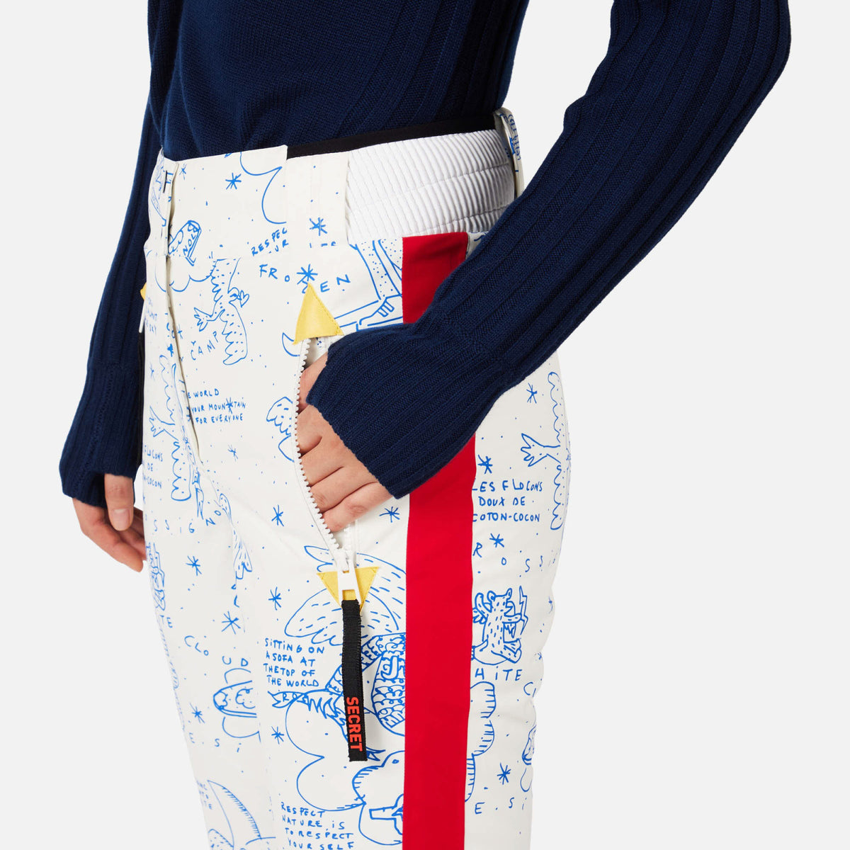 Pantaloni schi dama Rossignol JCC - W Sublim Snow angels artic print