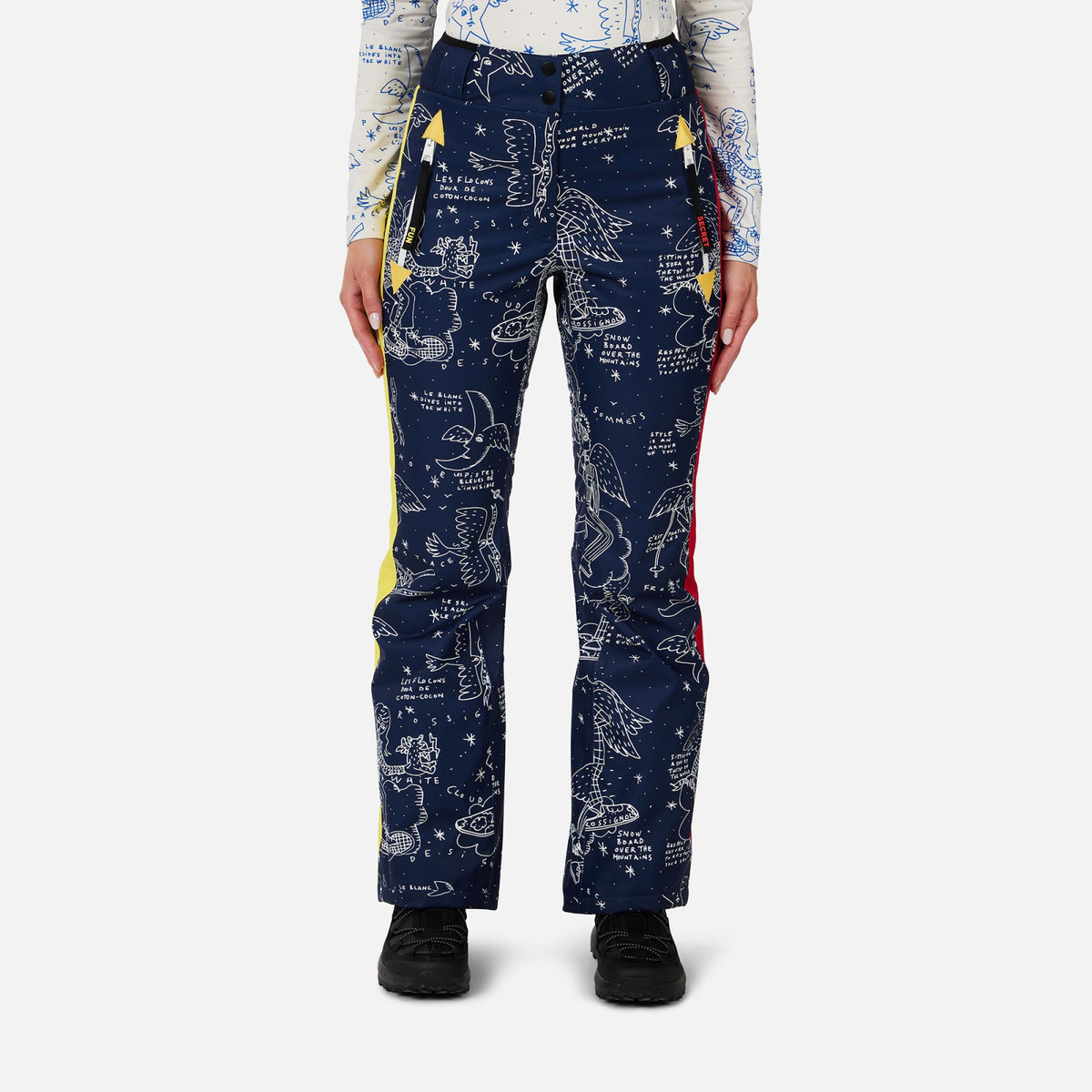 Pantaloni schi dama Rossignol JCC - W Sublim Snow angels cosmic print