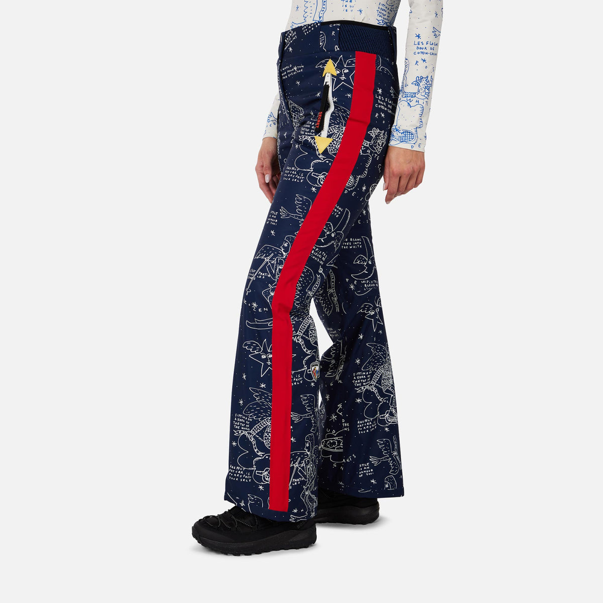 Pantaloni schi dama Rossignol JCC - W Sublim Snow angels cosmic print