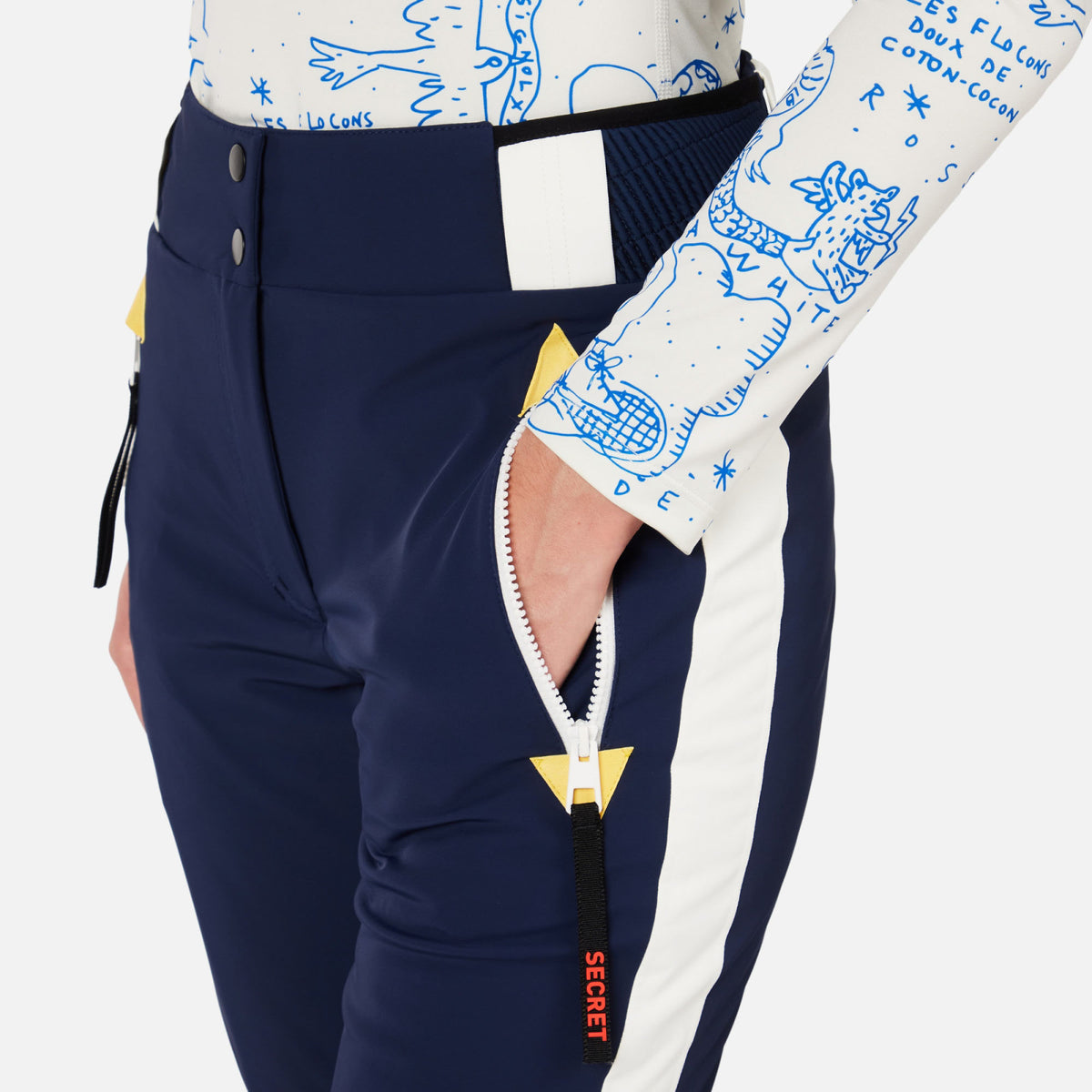Pantaloni schi dama Rossignol JCC - W Valdiz cosmic blue