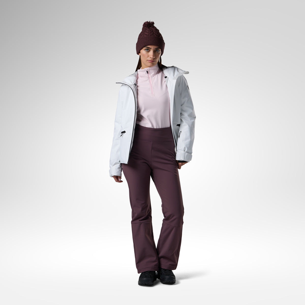 Pantaloni schi dama Rossignol SKI softshell - Huckleberry