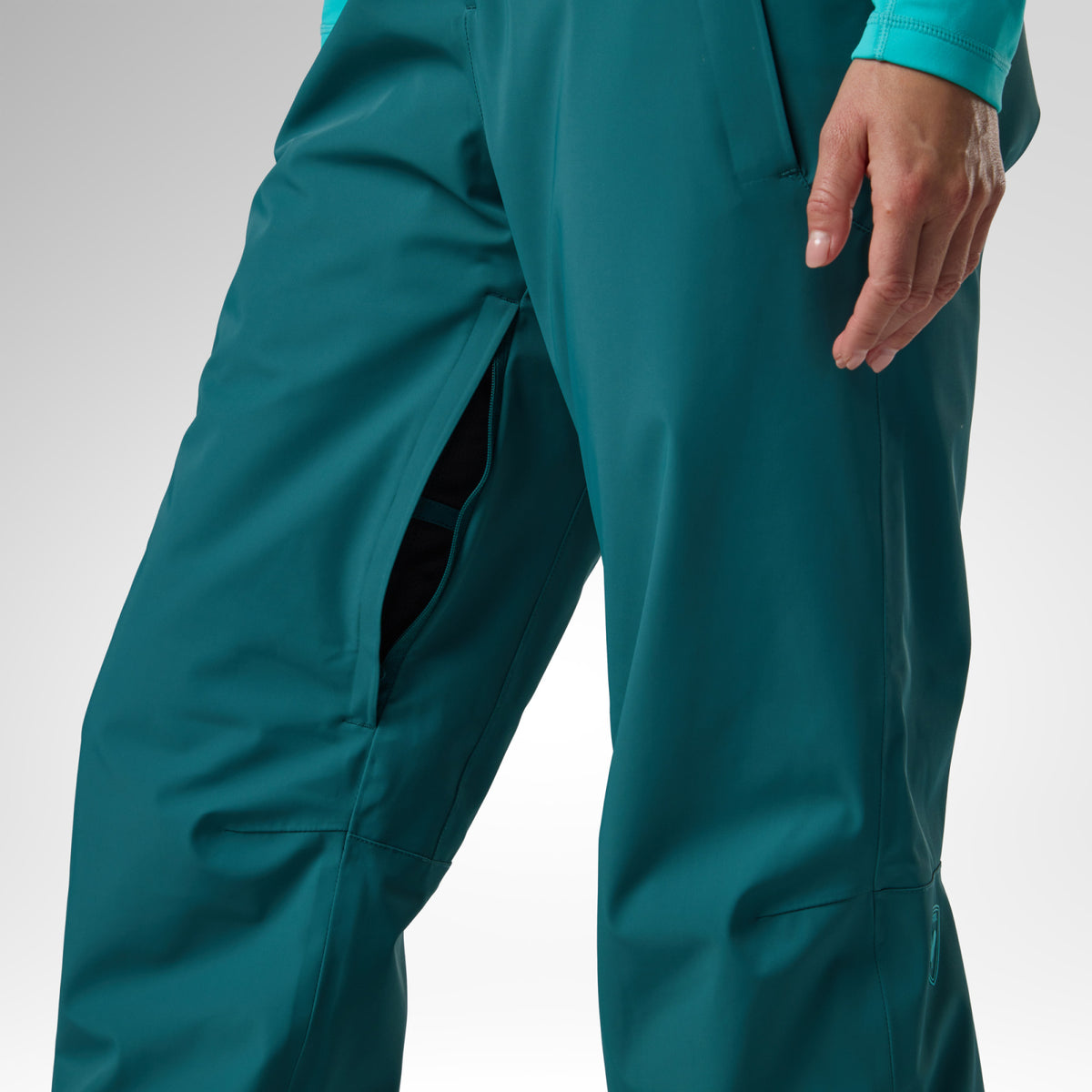 Pantaloni schi dama Rossignol W 4WS Blackside insulated - Transformative teal