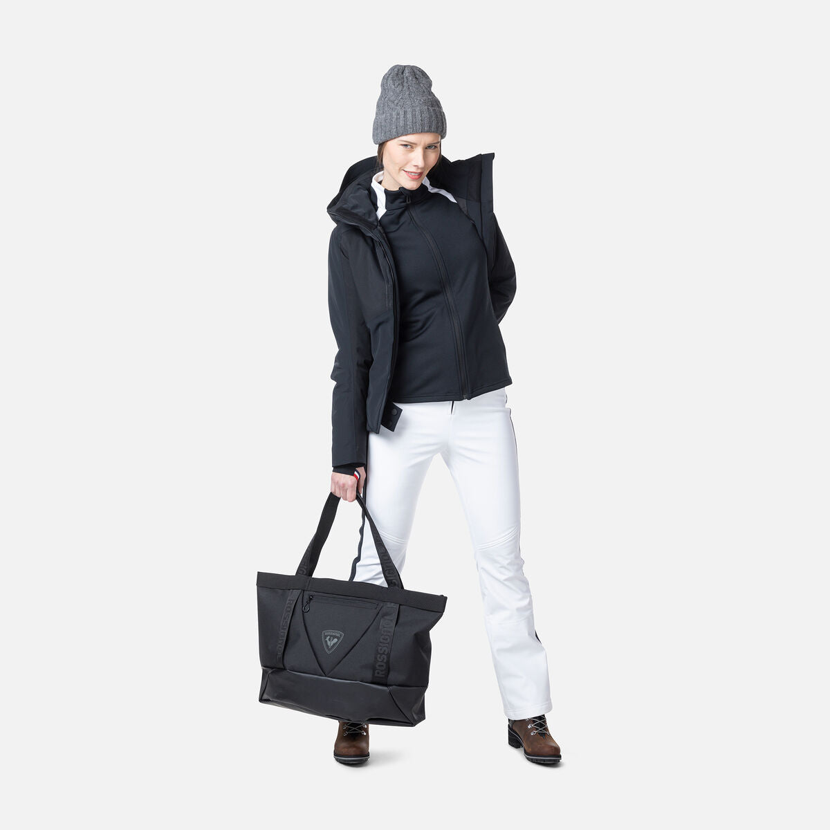 Pantaloni schi dama Rossignol W RESORT Softshell - White