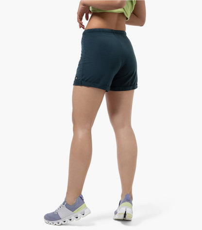Pantaloni scurti dama cu merino SN-SUPERNATURAL - W WIDE SHORTS - Blueberry