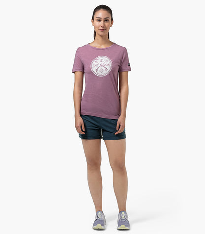 Pantaloni scurti dama cu merino SN-SUPERNATURAL - W WIDE SHORTS - Blueberry