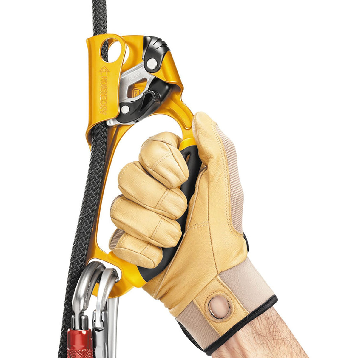 Petzl Ascension Left Black Blocator Mana Stanga