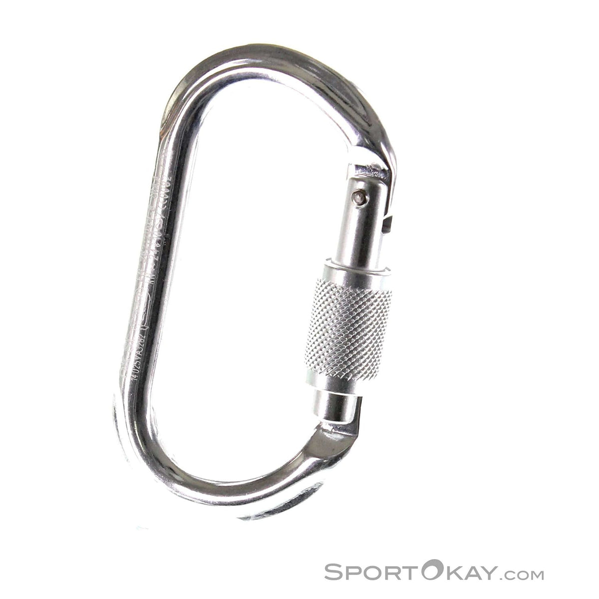 Petzl OK Screw-Lock Silver Carabiniera Ovala Filet