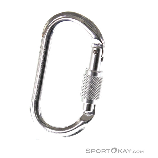 Petzl OK Screw-Lock Silver Carabiniera Ovala Filet