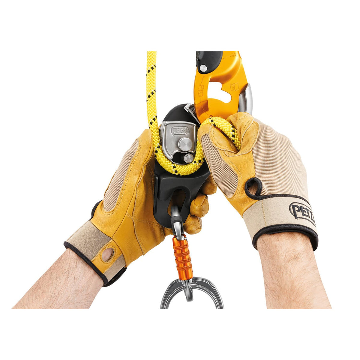 Petzl Rig Yellow Coborator Autoblocant Alpinism