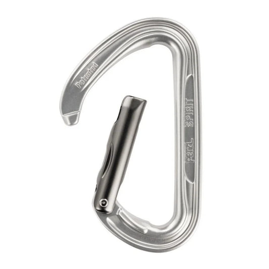 Petzl Spirit Straight Silver Carabiniera Clapeta Dreapta