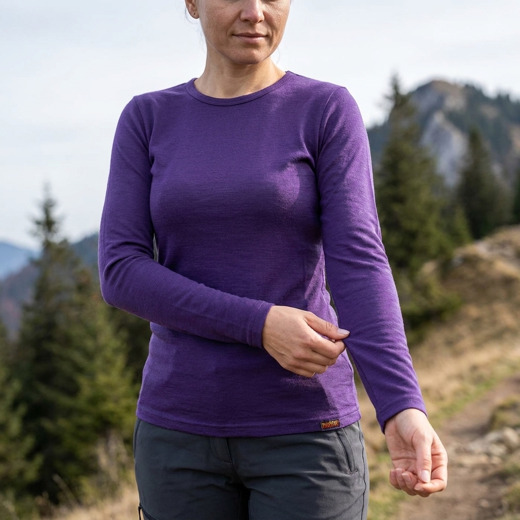 Bluza dama Merinito 180g 60% merino 40% modal