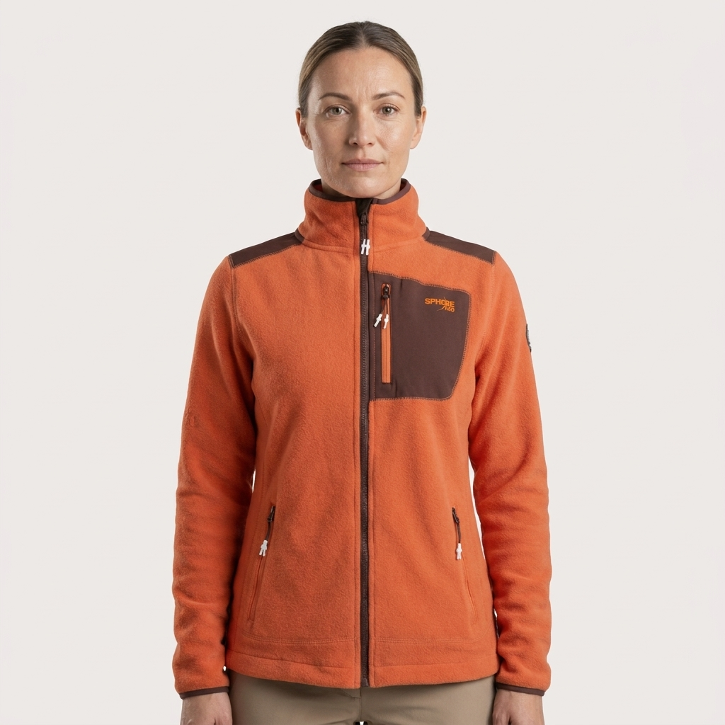 Sphere Pro Cynthia – Jachetă Fleece Femei Coral cu Tehnologie DWR