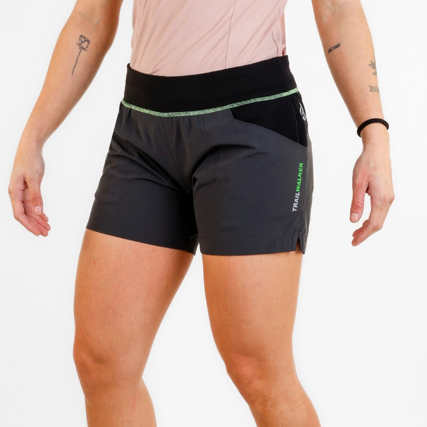 Pantaloni scurți femei SpherePro Jessi 2 in 1 negro/carbon