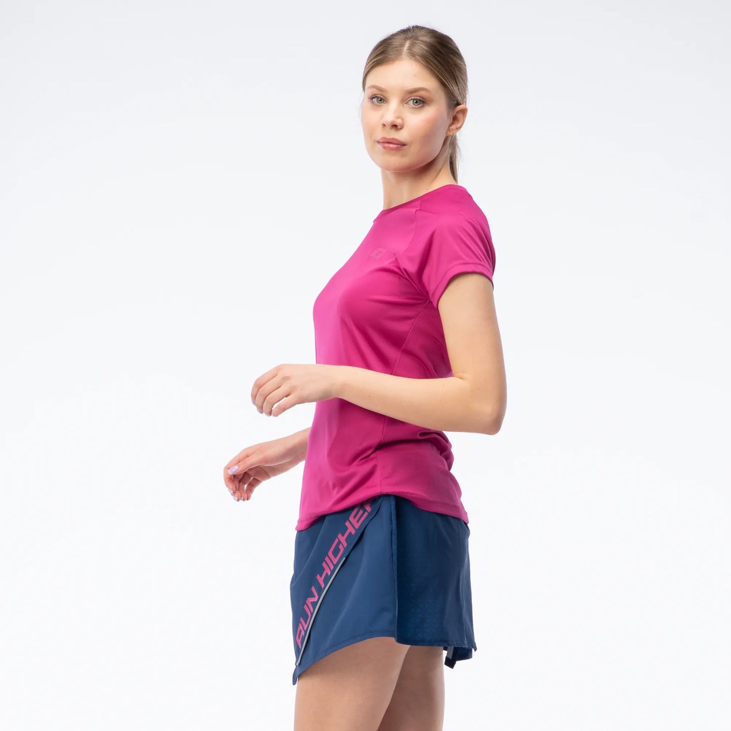 Tricou sport damă HIDA – IQ INTELLIGENCE QUALITY | Uscare rapidă & respirabilitate/fuchsia