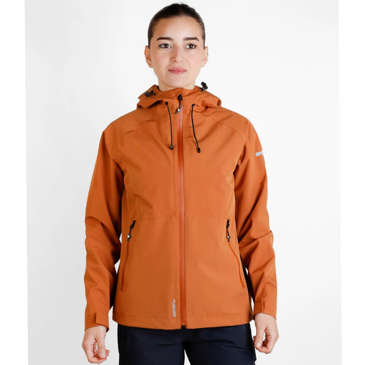 Geacă Hardshell Femei Impermeabilă 10.000 mm Sphere Pro TXELL AZAFRAN – Outdoor & Drumeții România