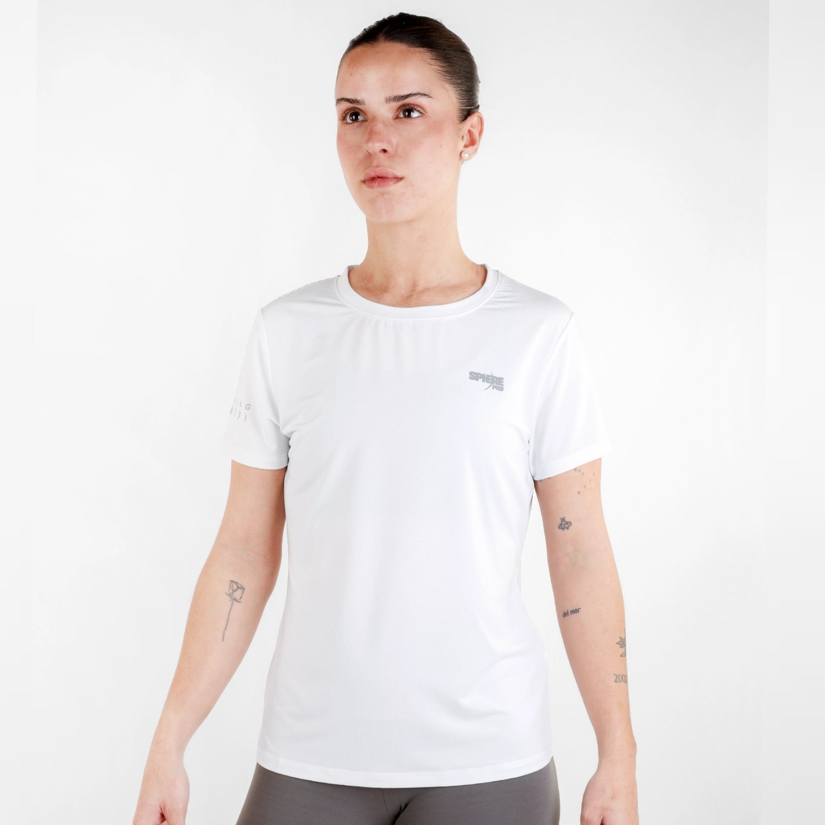 Tricou femei SpherePro Arlet blanco