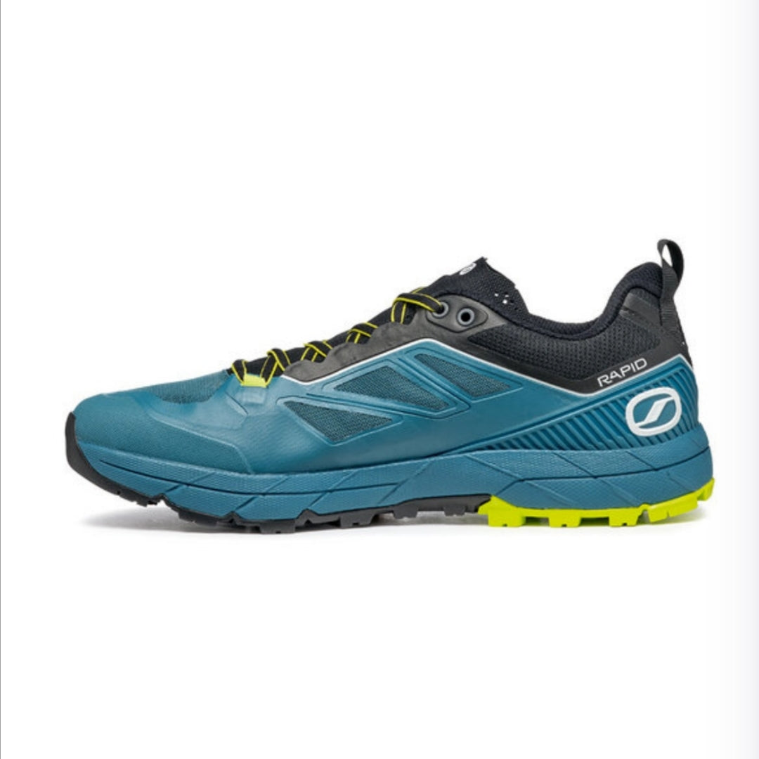 Scarpa RAPID Blue Acid Lime – Pantofi sport tehnici pentru munte și trail