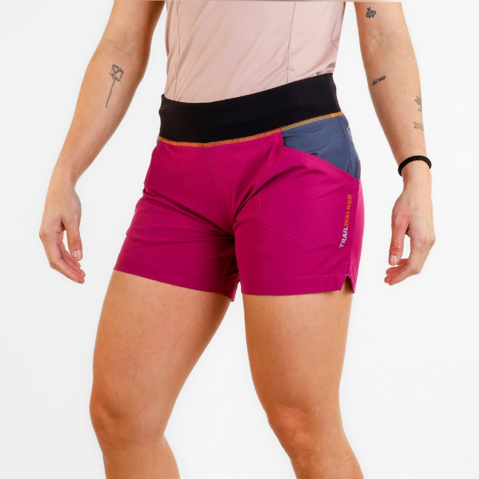 Pantaloni scurți femei SpherePro Jessi 2 in 1 dalia/gris
