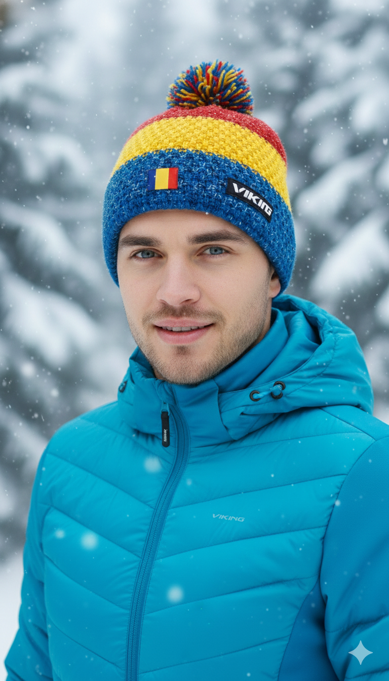 Caciula Viking România Flag