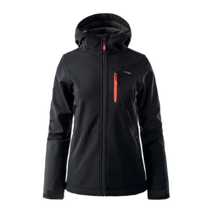 Softshell Femei ELBRUS IVER Black/Spicy Orange – Jachetă Tehnică 3L