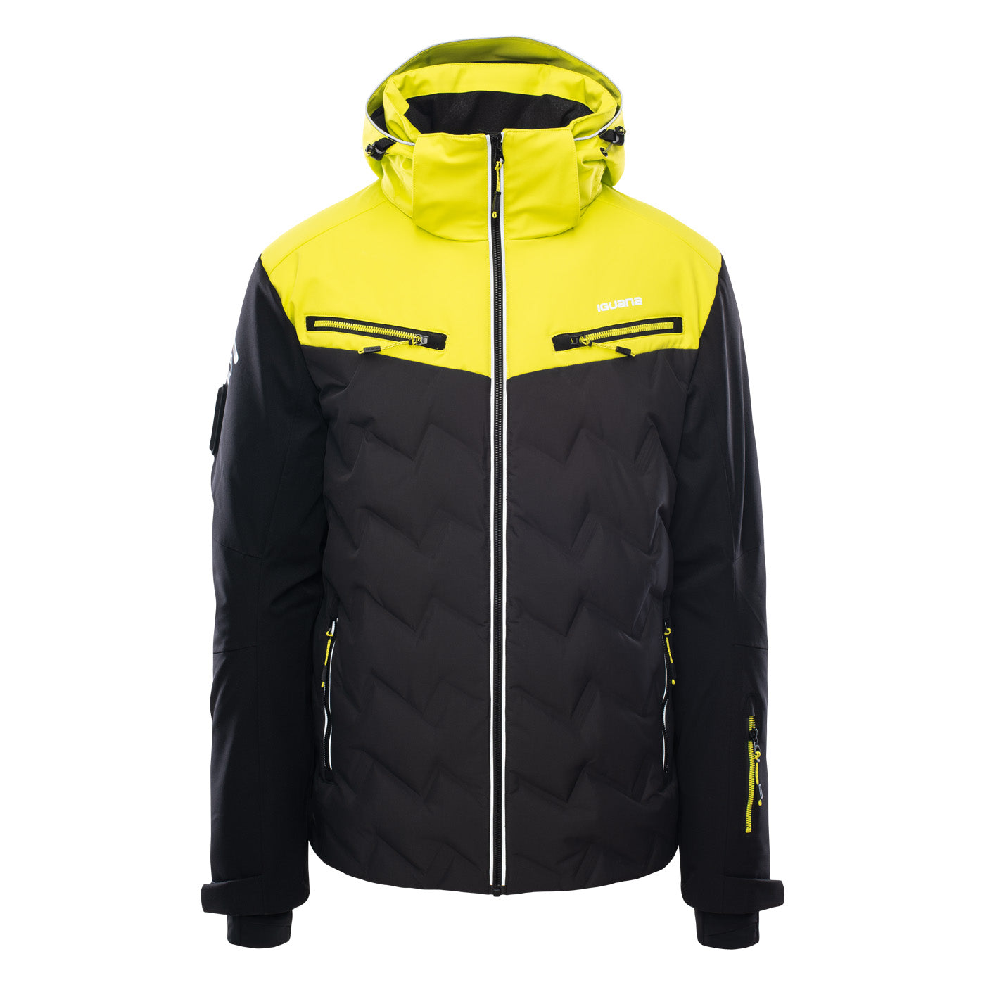 Jachetă Ski Bărbați IGUANA AMBLO LEMON YELLOW – RECCO® | Hibrid Puf/Sintetic | 10K/10K | 4 Way Stretch