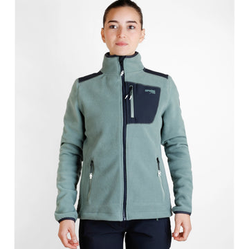 Jachetă fleece femei Sphere Pro Cynthia laurel/carbon