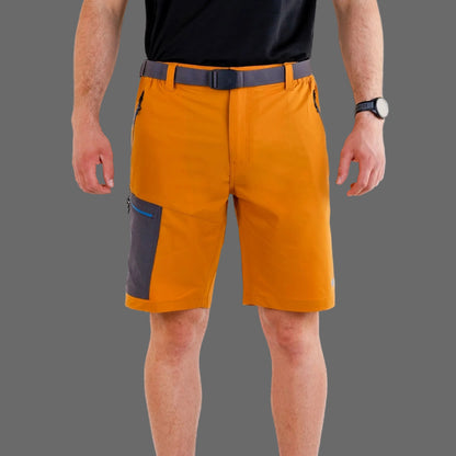 Pantaloni scurți bărbați SpherePro HERO Azafran/Eban – ideali pentru trekking, hiking și activități outdoor. Ușori, rezistenți și confortabili.