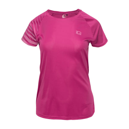 Tricou sport damă HIDA – IQ INTELLIGENCE QUALITY | Uscare rapidă & respirabilitate/fuchsia