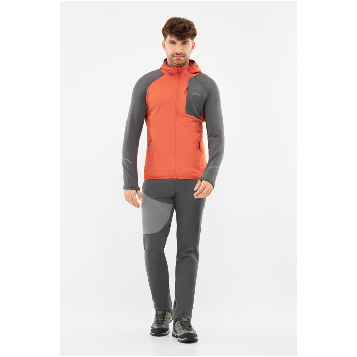 Midlayer bărbați Viking Birger Hoodie Orange/Grey
