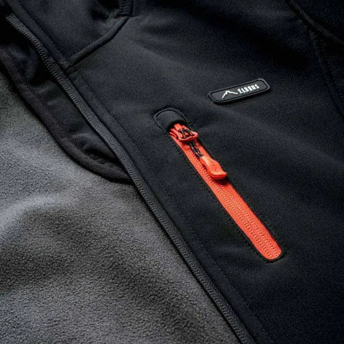 Softshell Femei ELBRUS IVER Black/Spicy Orange – Jachetă Tehnică 3L