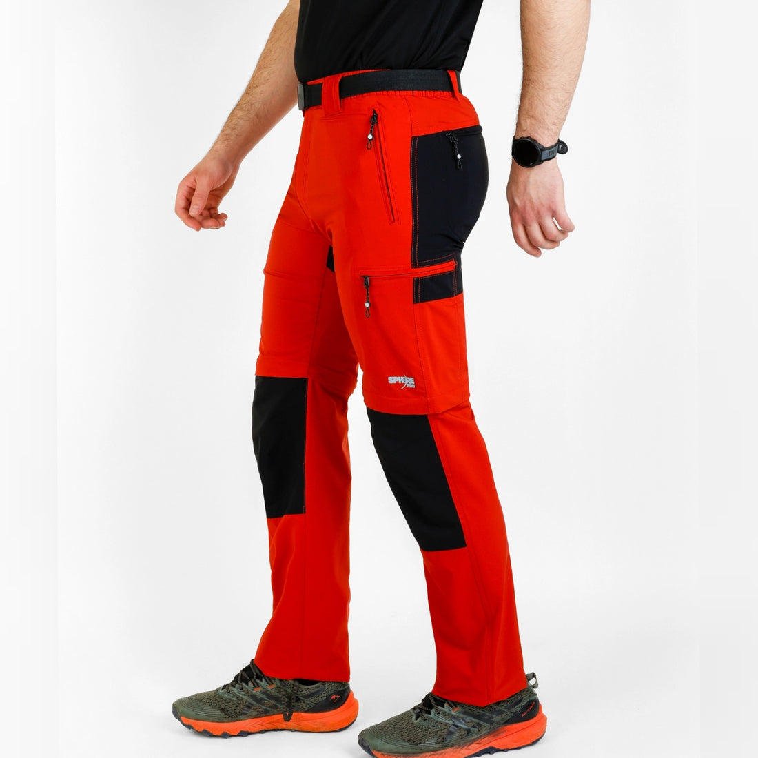 Pantaloni Bărbați 2 în 1 Modulabili SpherePro Kingston – Tierra/Roja, Outdoor & Trekking